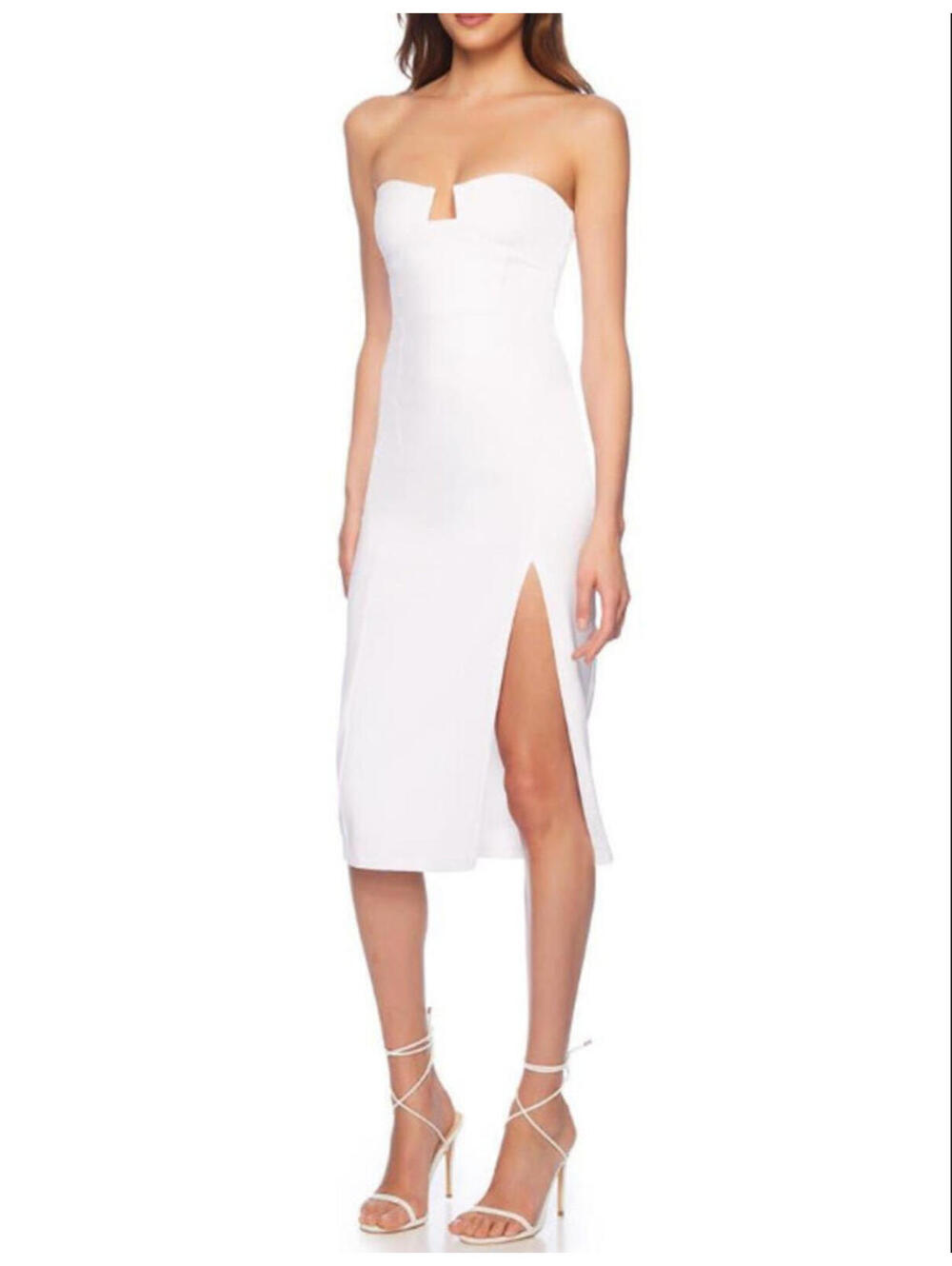 Susana Monaco White Strapless Dress, Size XS, $188 Retail, #2480